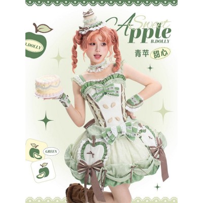 B.Dolly Sweet Green Apple JSK(Reservation/Full Payment Without Shipping)